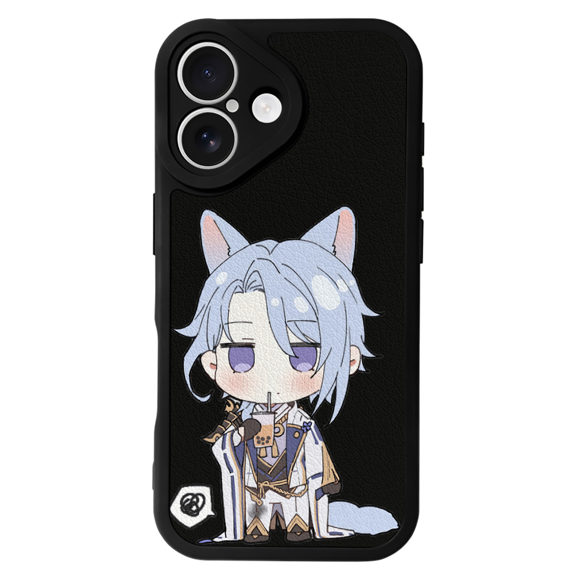 げんし神 神里綾人 かみさとあやと genshin Kamisato Ayato 【iPhone 16シリーズ対応】シリコンスマホケース（レザー調） 材質：シリコン